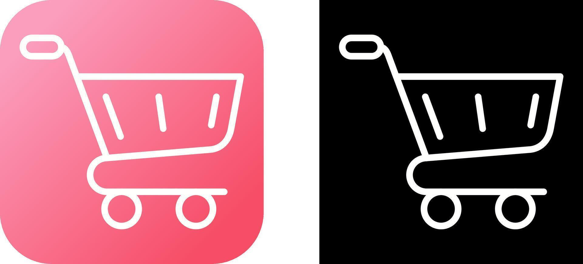 icono de vector de carrito de compras