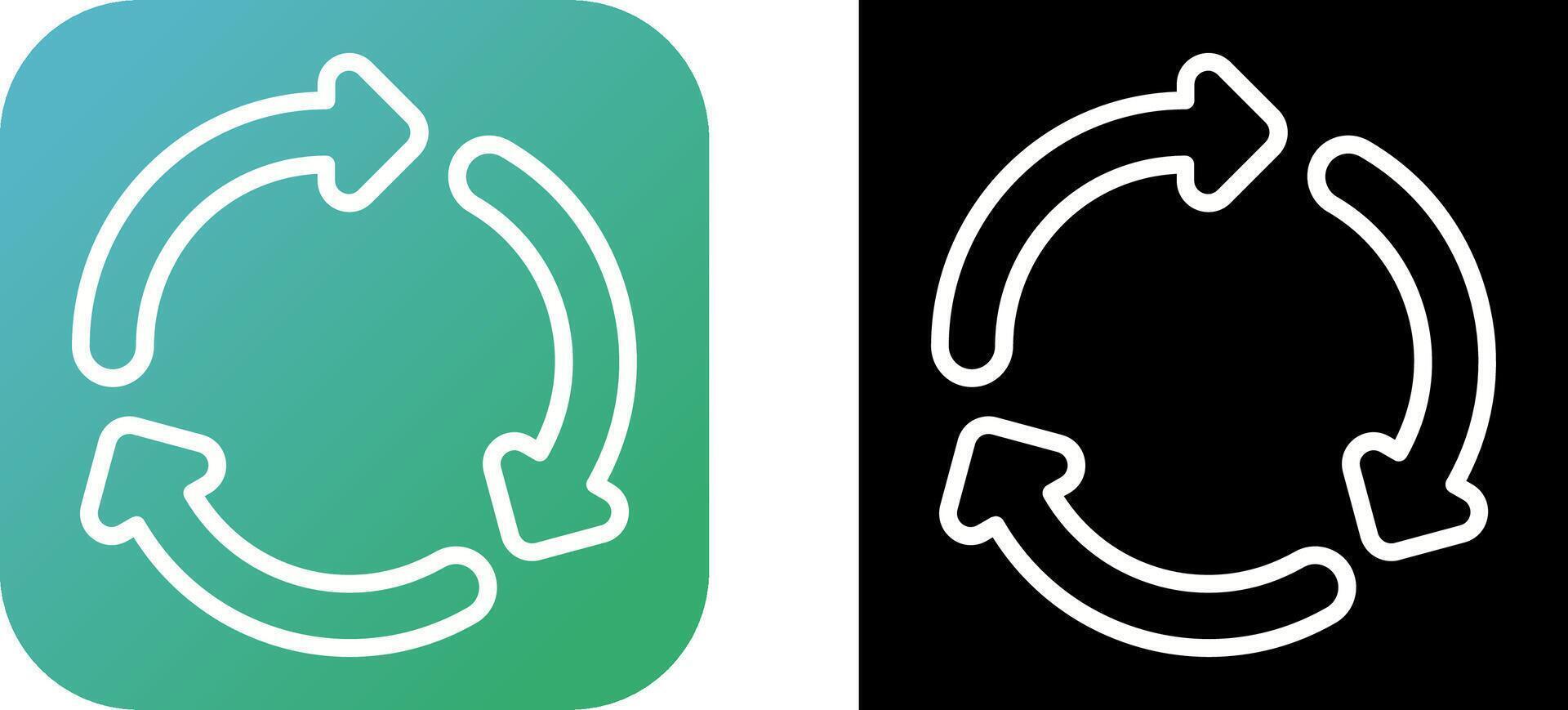 Recycling symbol Vector Icon
