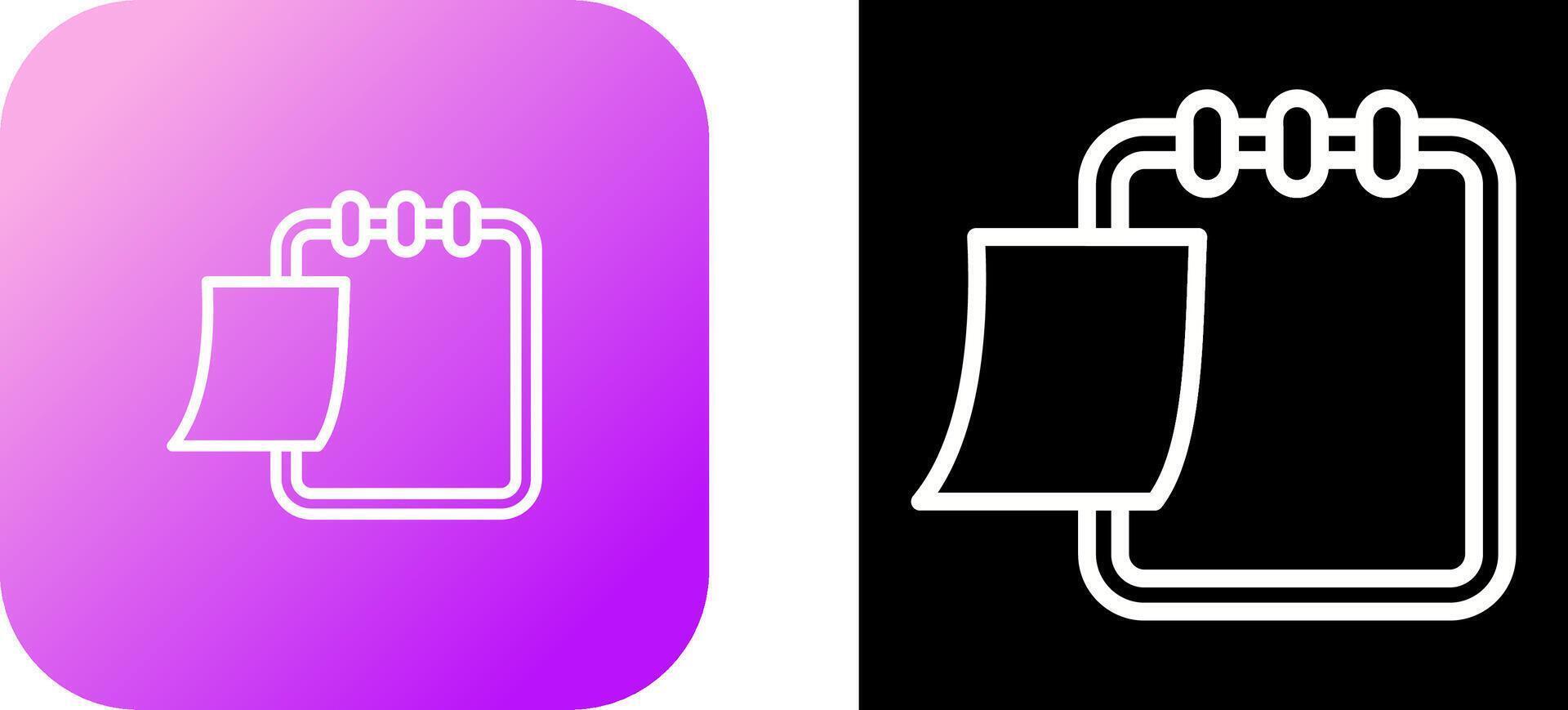 Writing pad Vector Icon