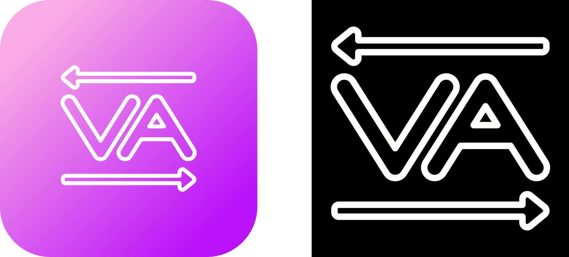 Kerning Vector Icon