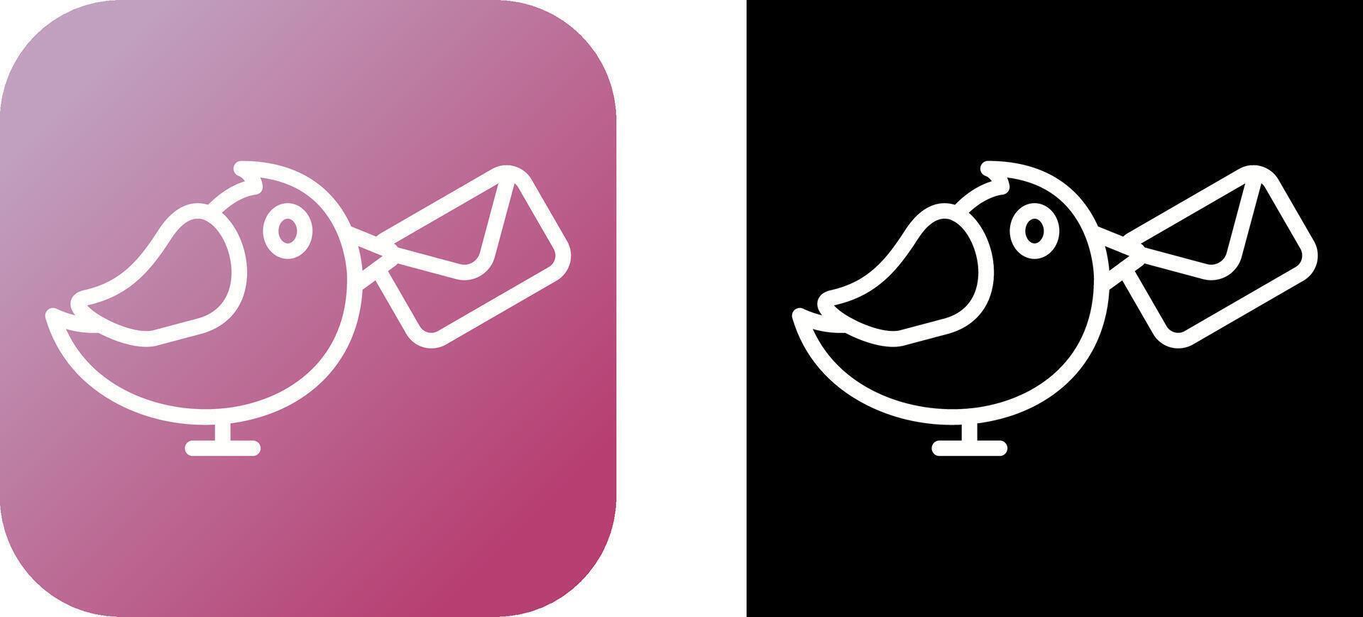 Carrier Pigeon Vector Icon