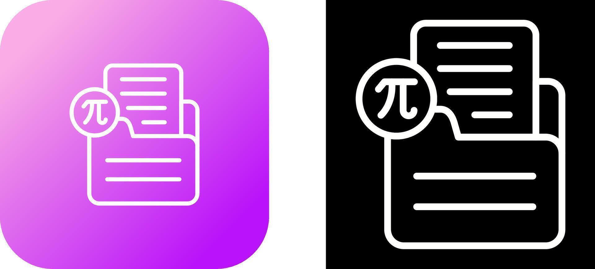 Document Insert Formula Vector Icon