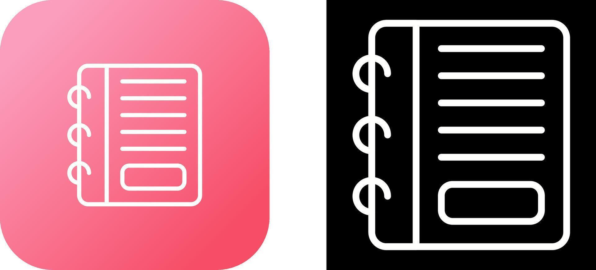 Notepad Vector Icon