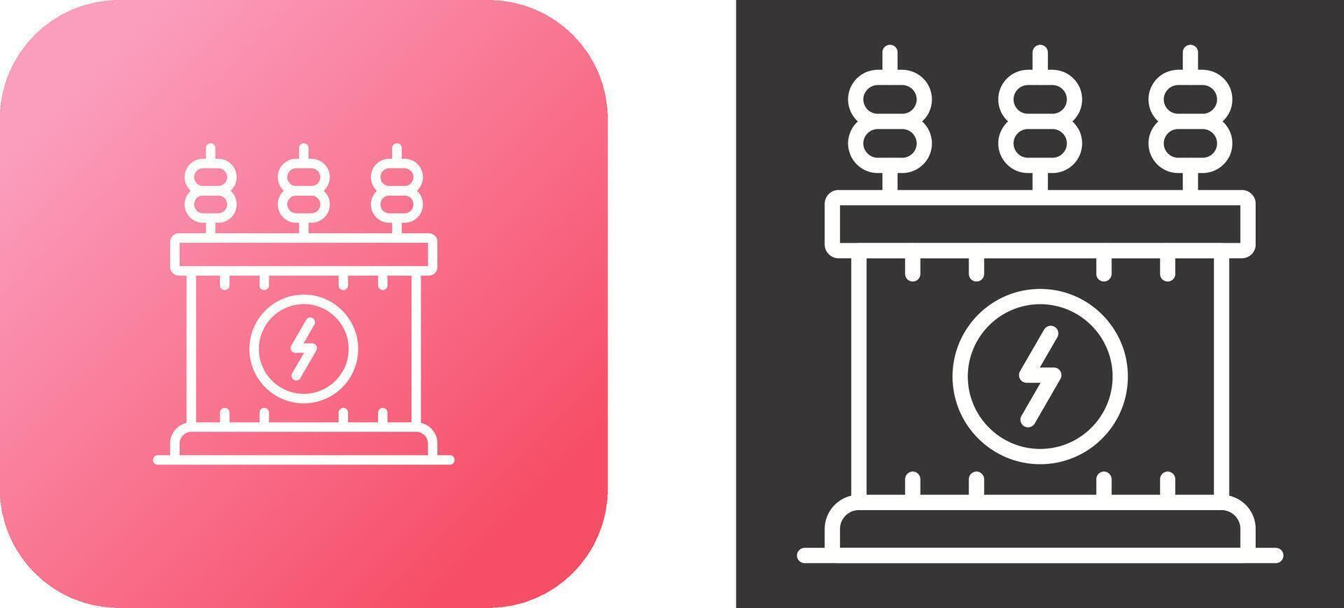 Power Transformer Vector Icon