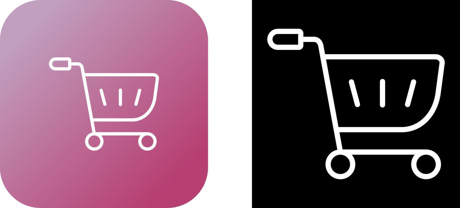 icono de vector de carrito de compras