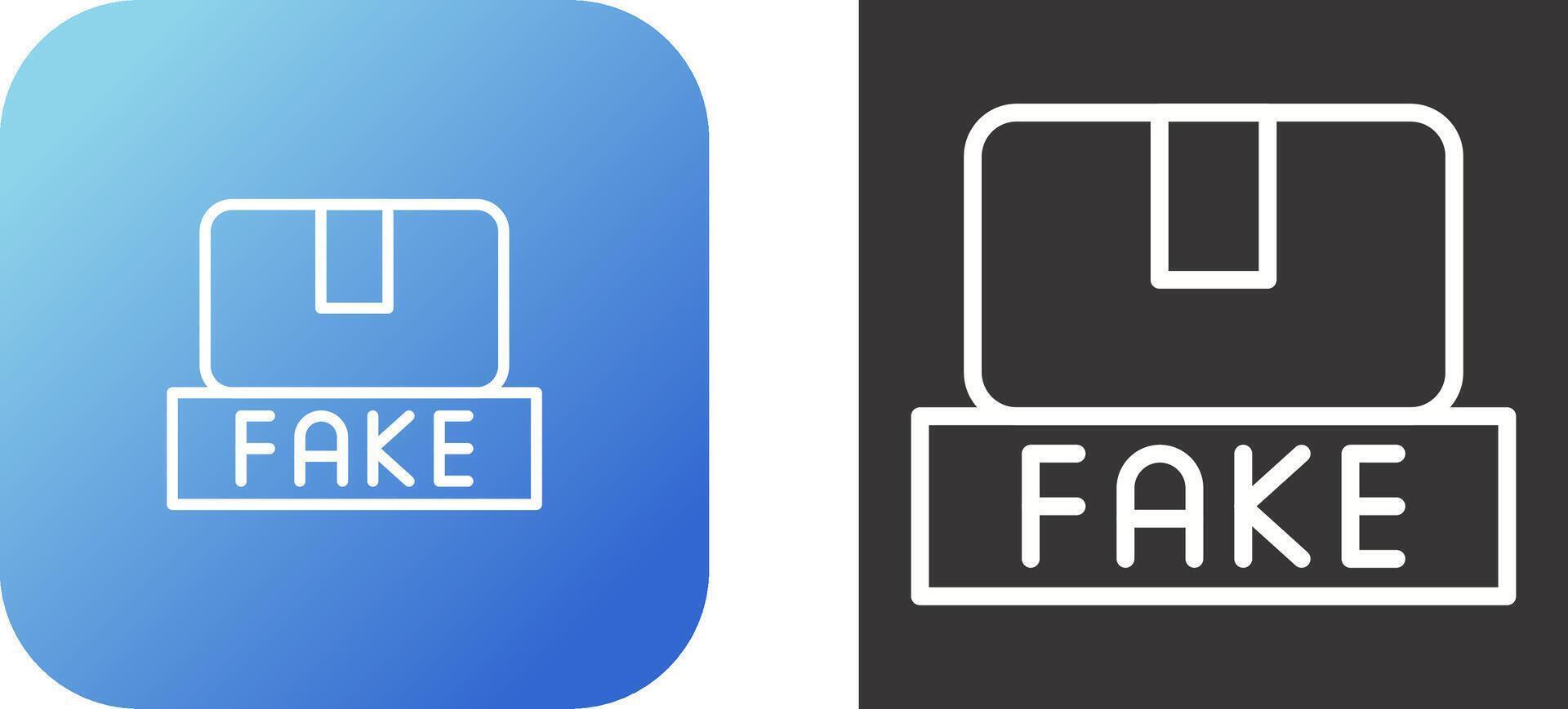 falsificación productos vector icono