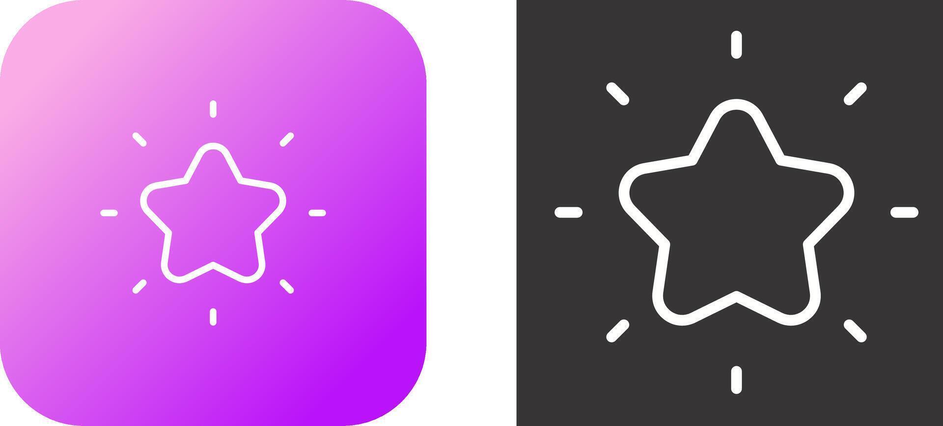 Shining star Vector Icon