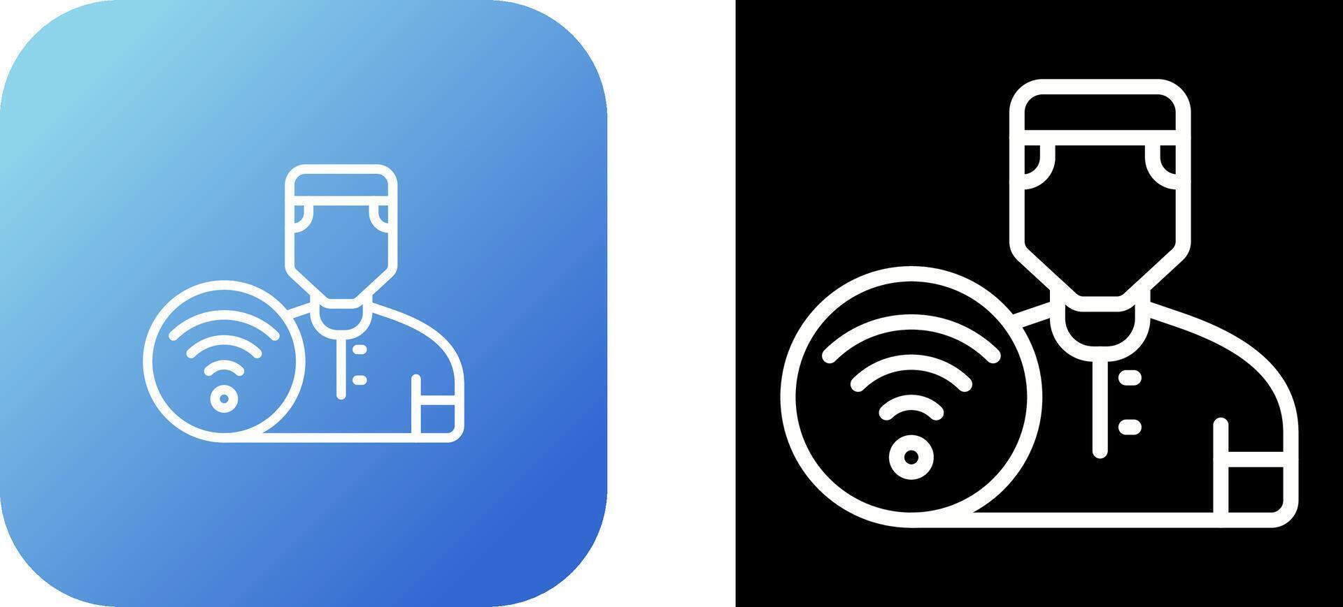 Wifi User Vector Icon