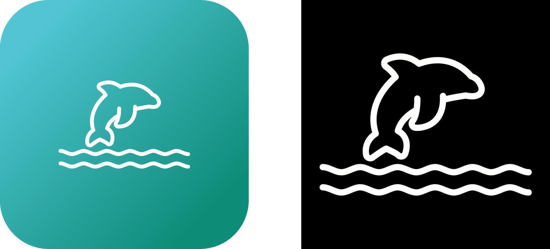 Dolphin Vector Icon