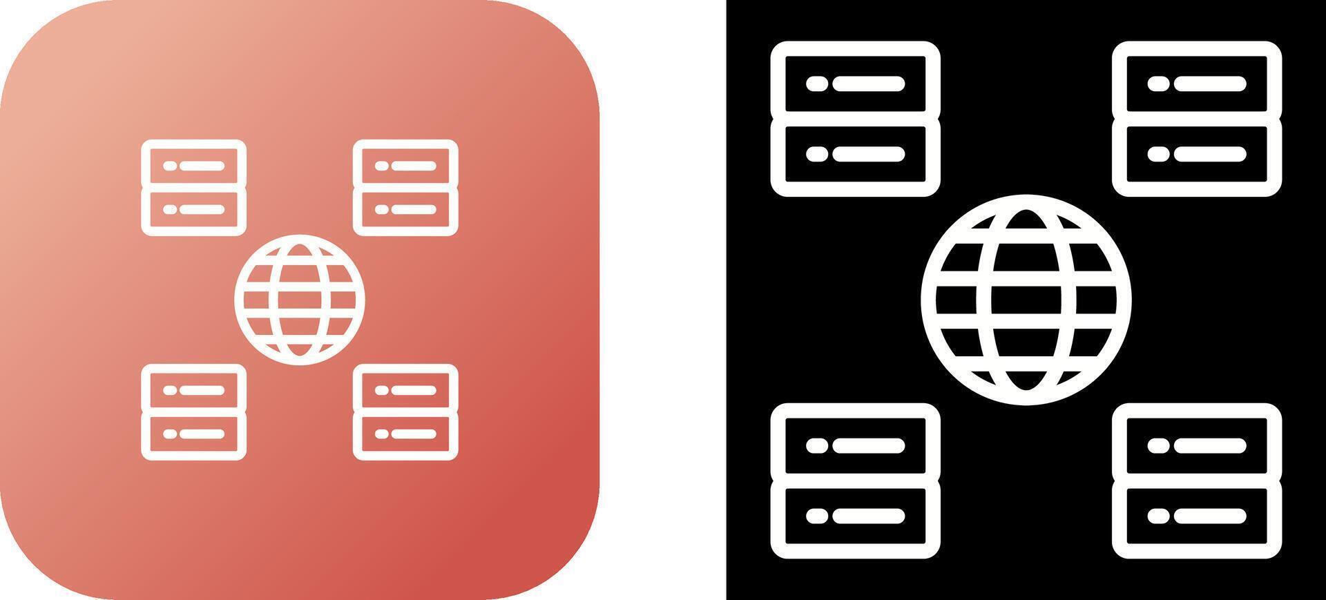 Content Delivery Network Vector Icon