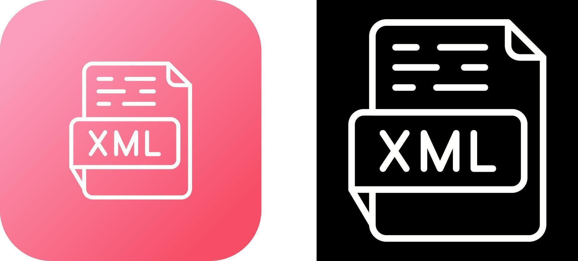 XML Vector Icon