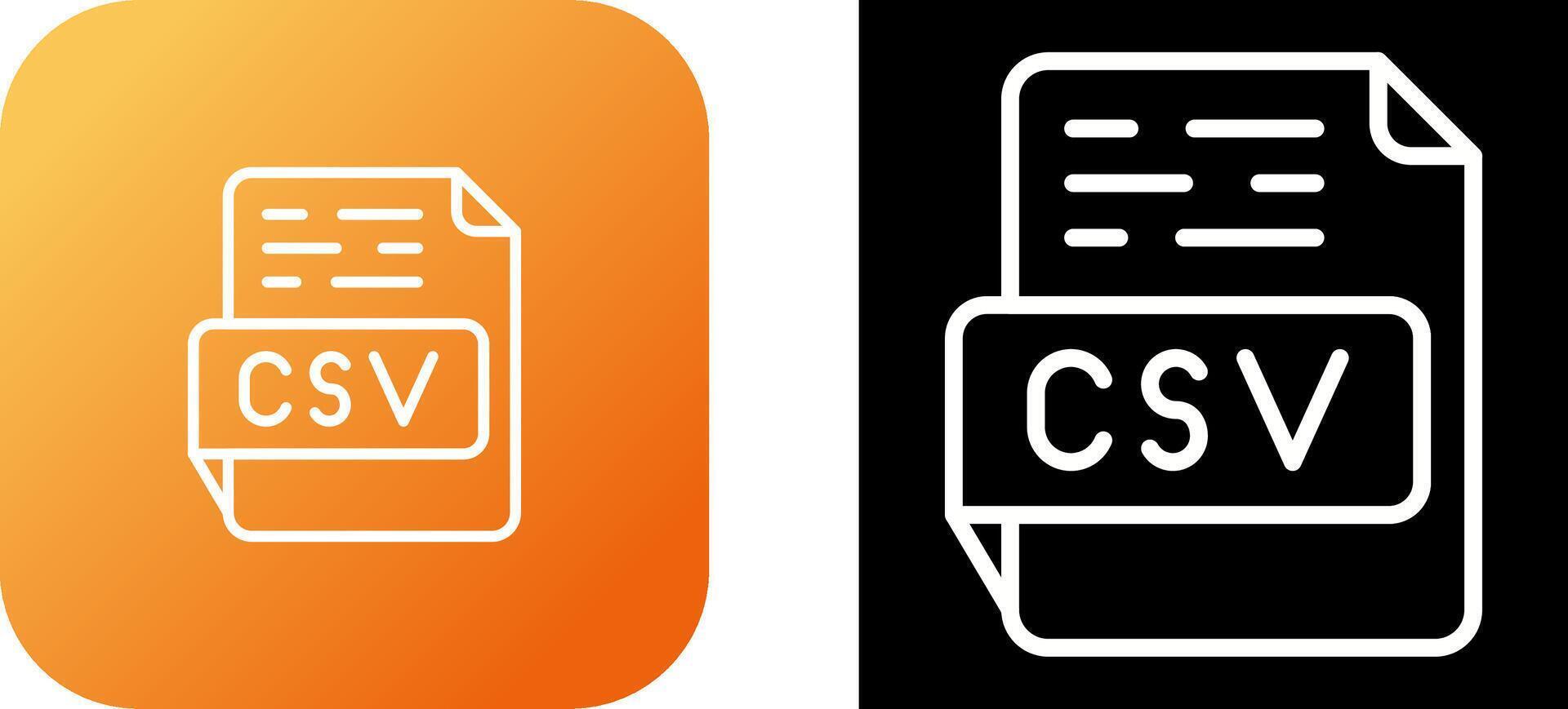 CSV Vector Icon