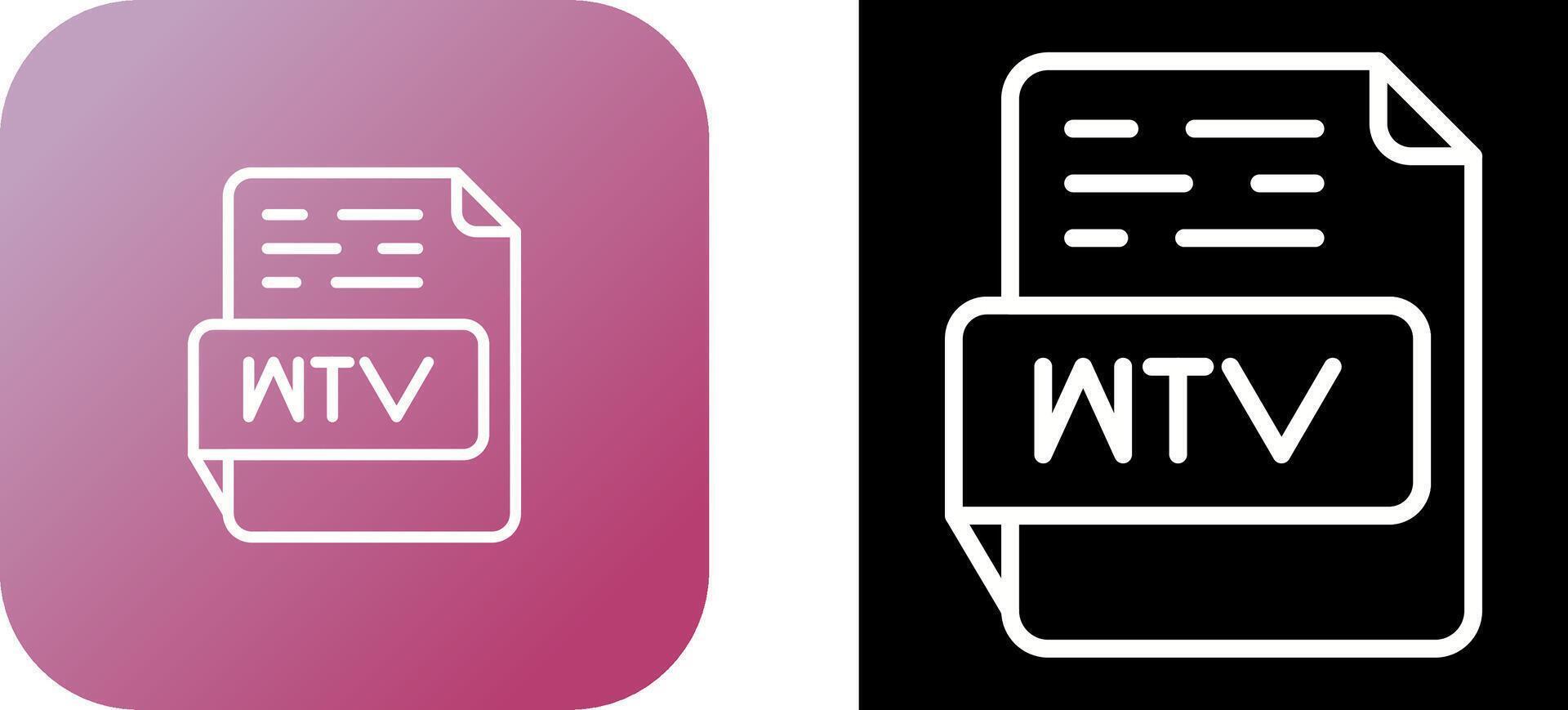 WTV Vector Icon