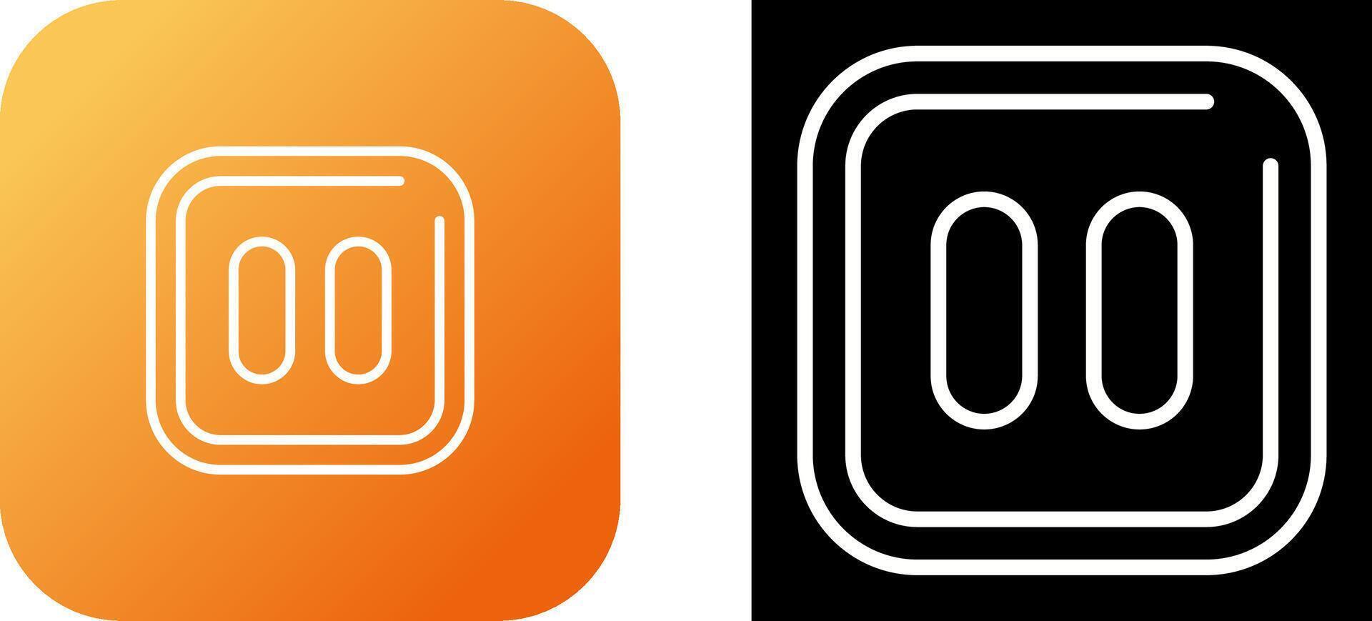 Pause Sqaure Vector Icon
