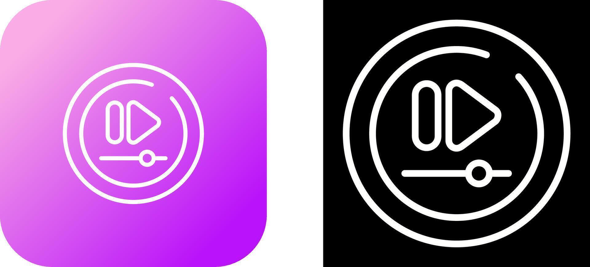 Video Fast Forward Vector Circle