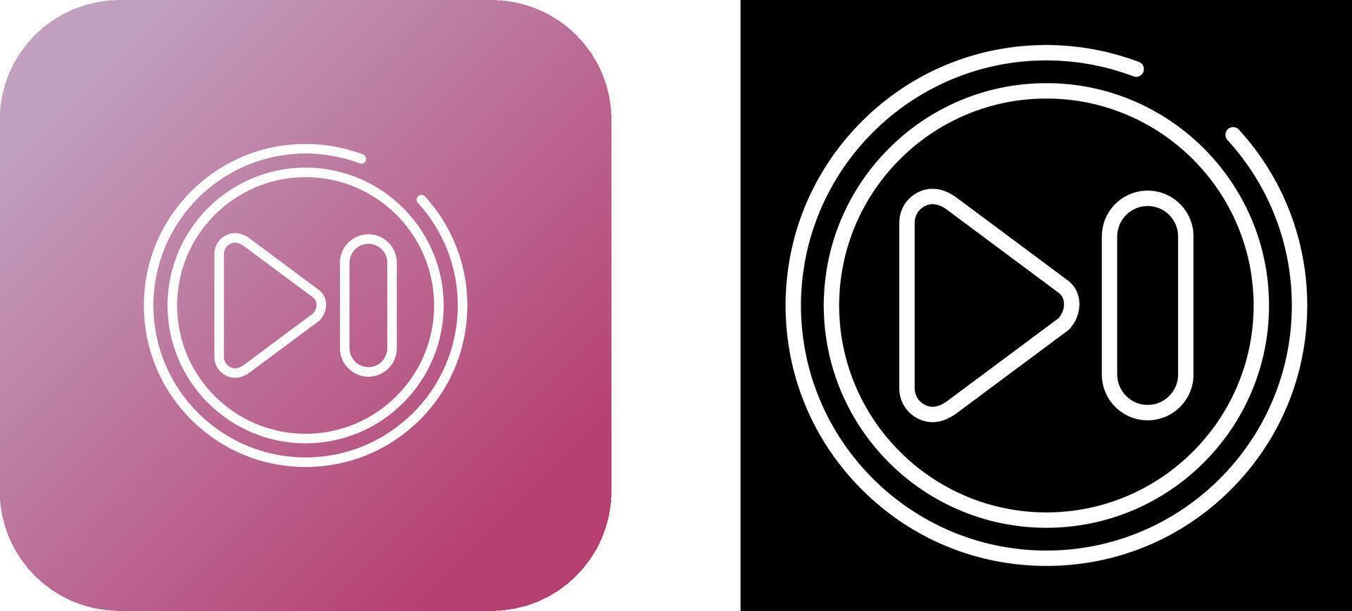 Next Track Button Vector Icon
