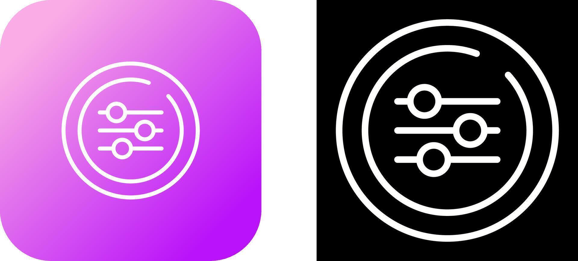 Equalizer Circle Vector Icon