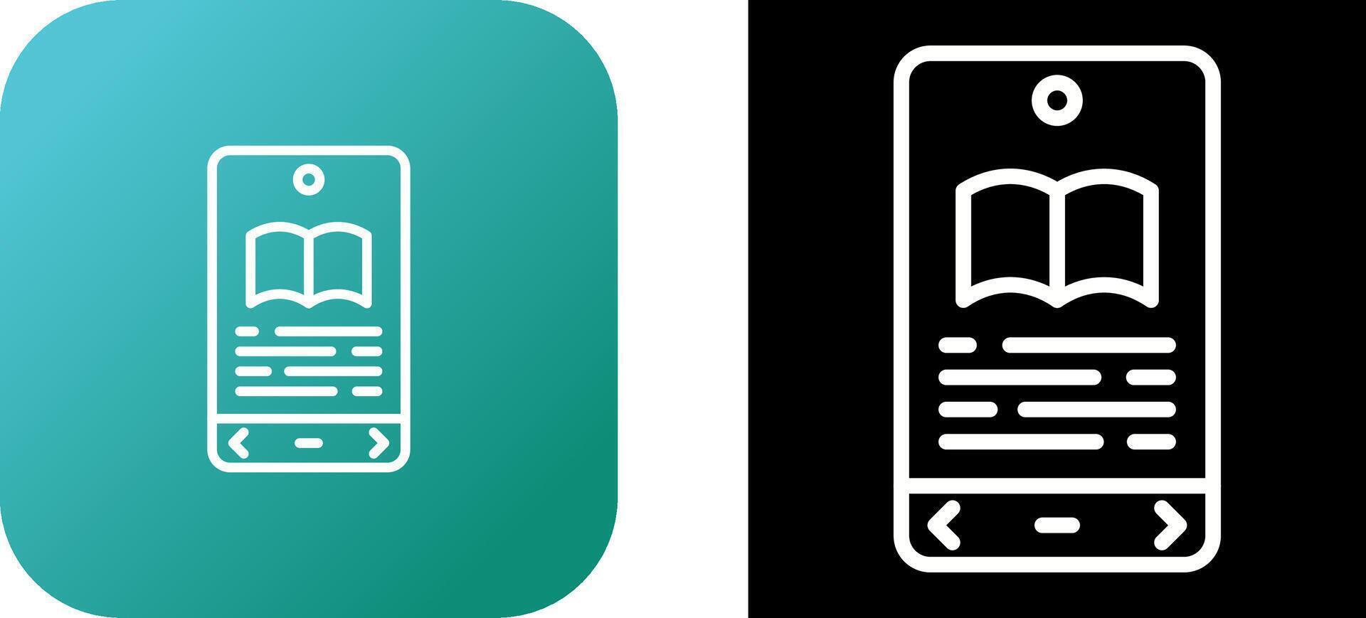 E book Reader Vector Icon