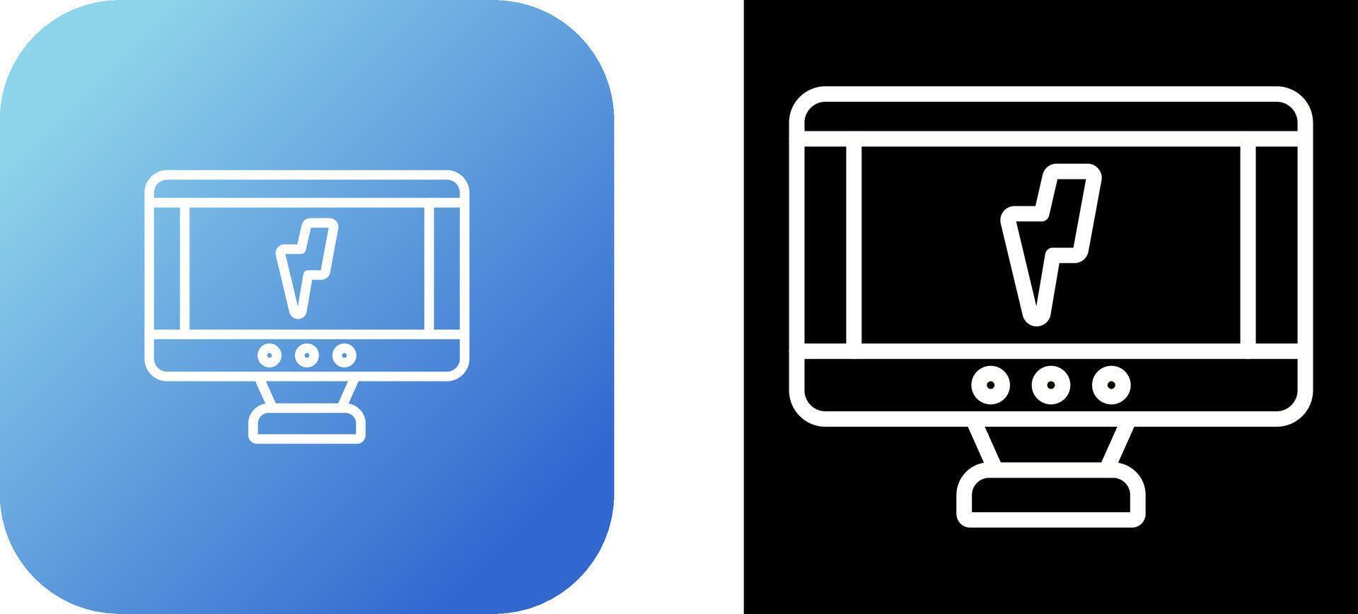 Thunderbolt Vector Icon