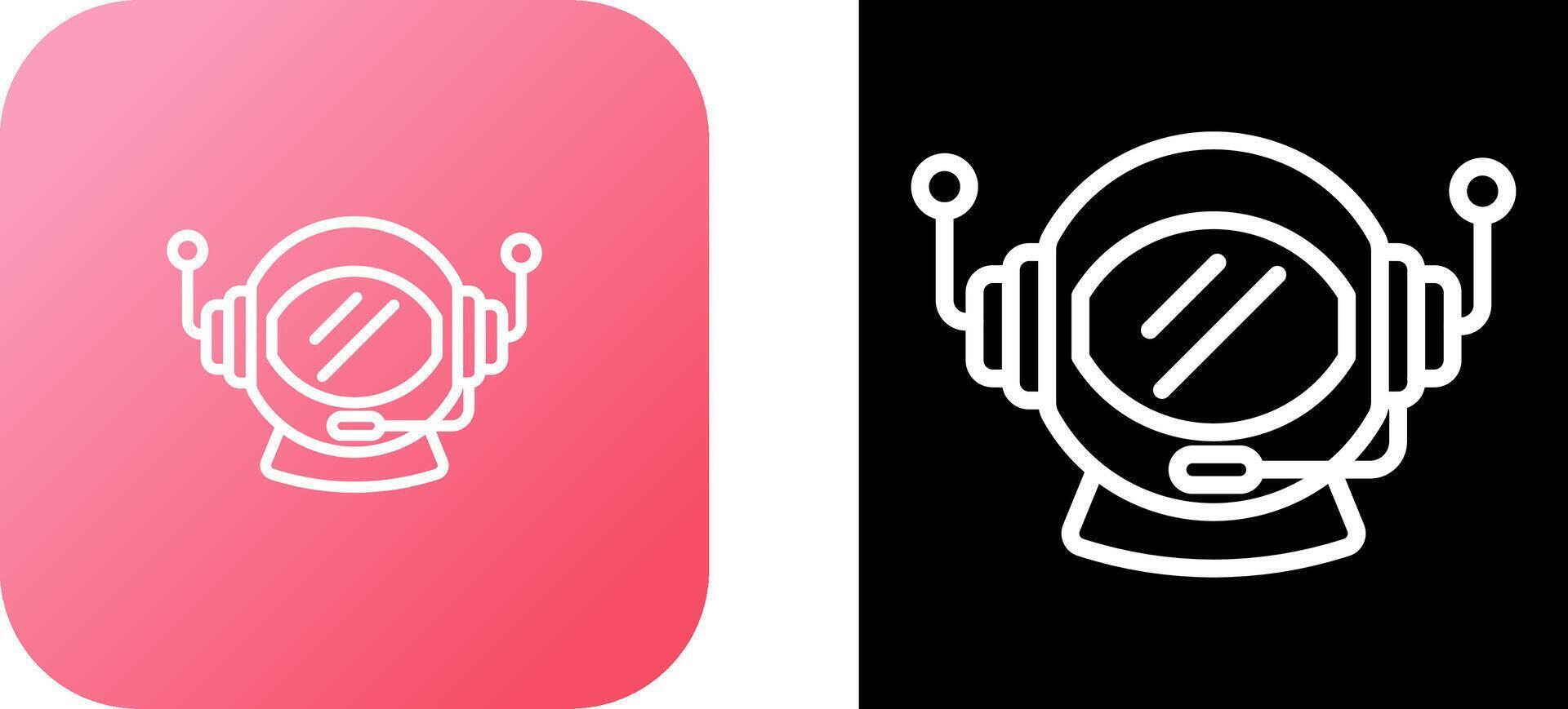 Astronaut Helmet Vector Icon