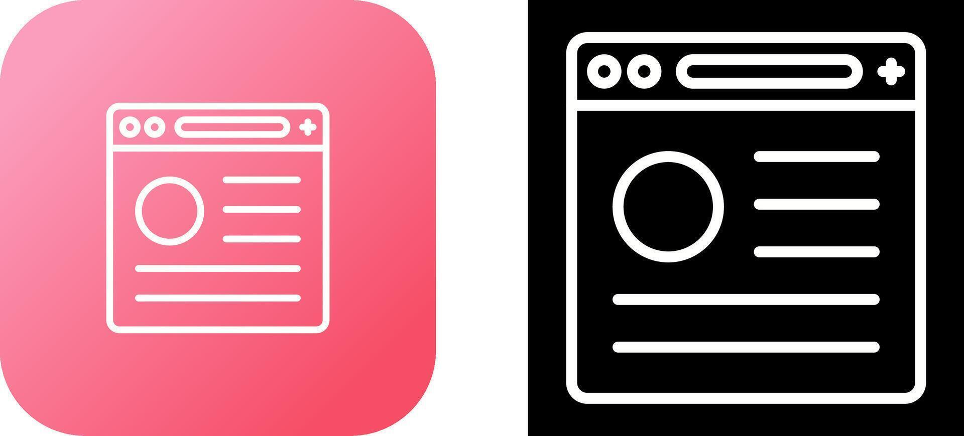 Browser Vector Icon
