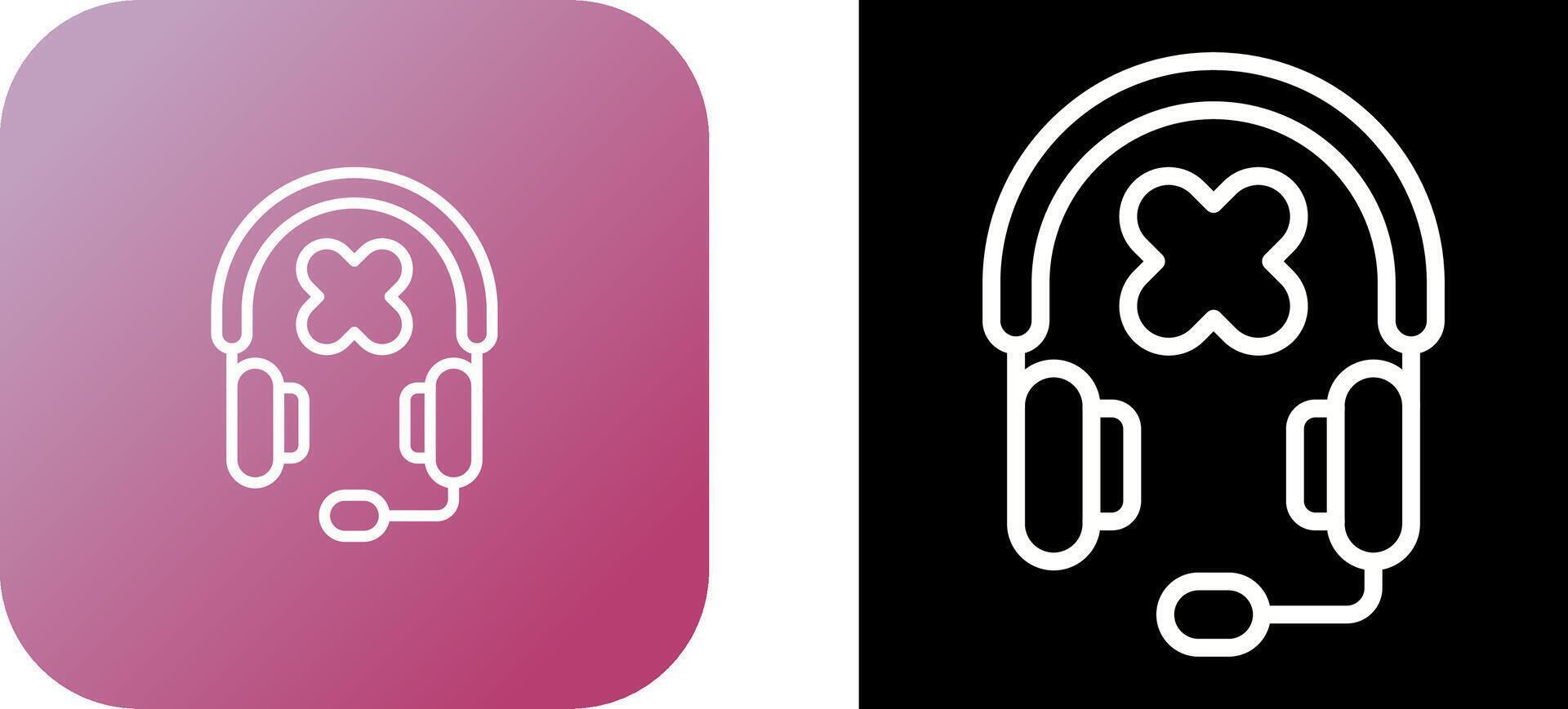 música auriculares vector icono