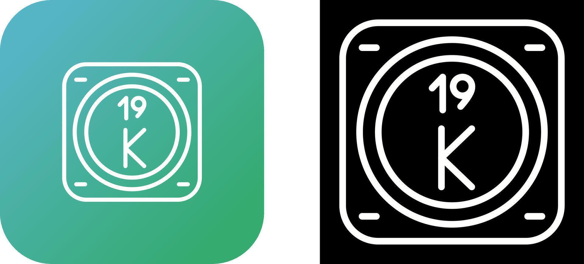 Potassium Vector Icon