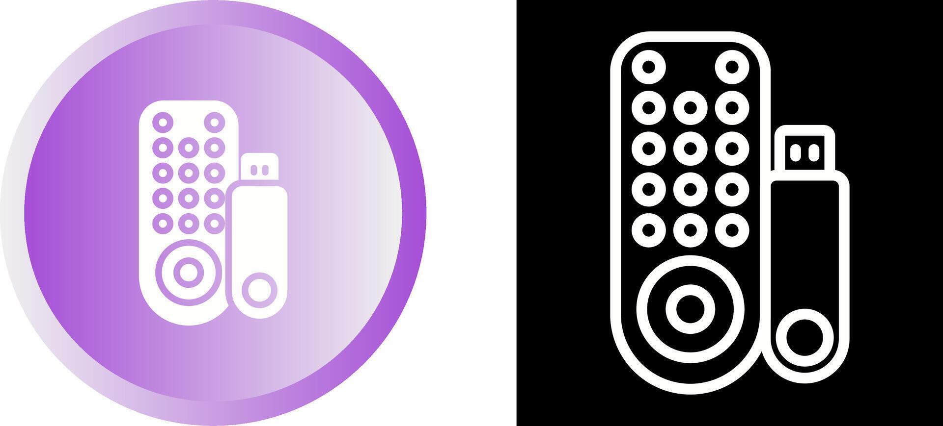 Streaming Stick Vector Icon