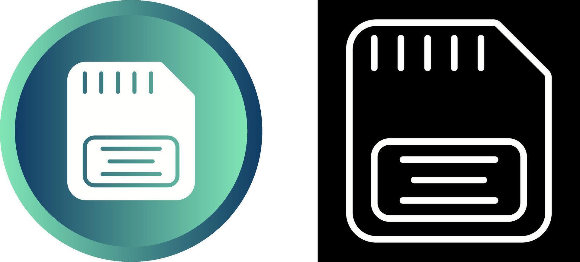 Memory Card Vector Icon