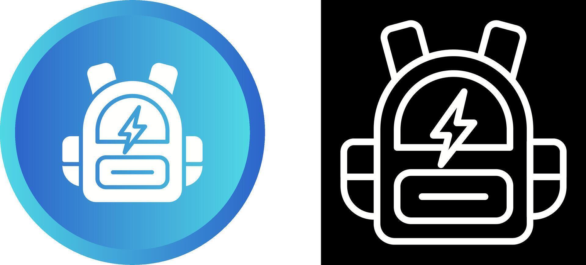 Smart Backpack Vector Icon
