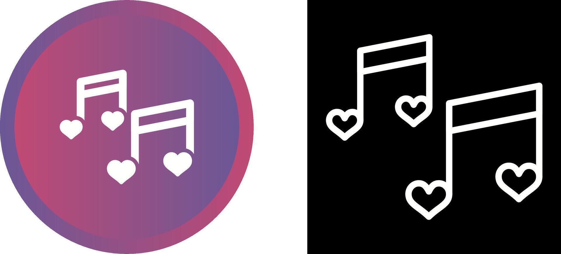 Romantic music Vector Icon