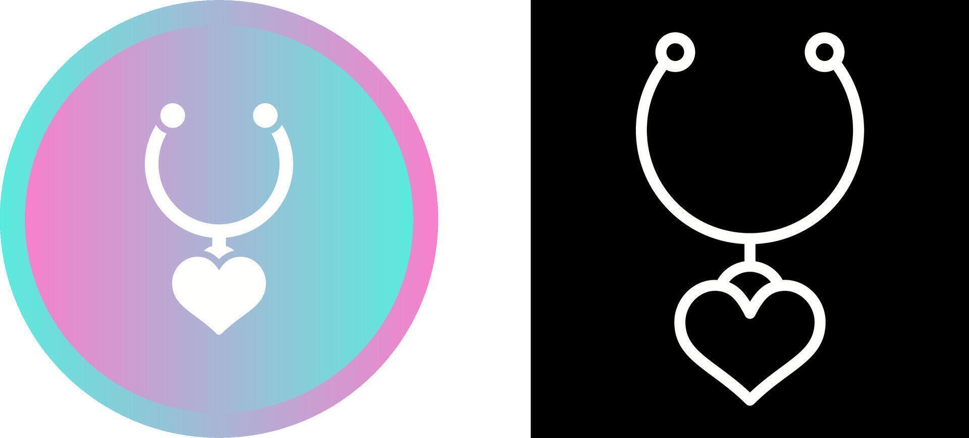 Heart Shaped Locket Vector Icon