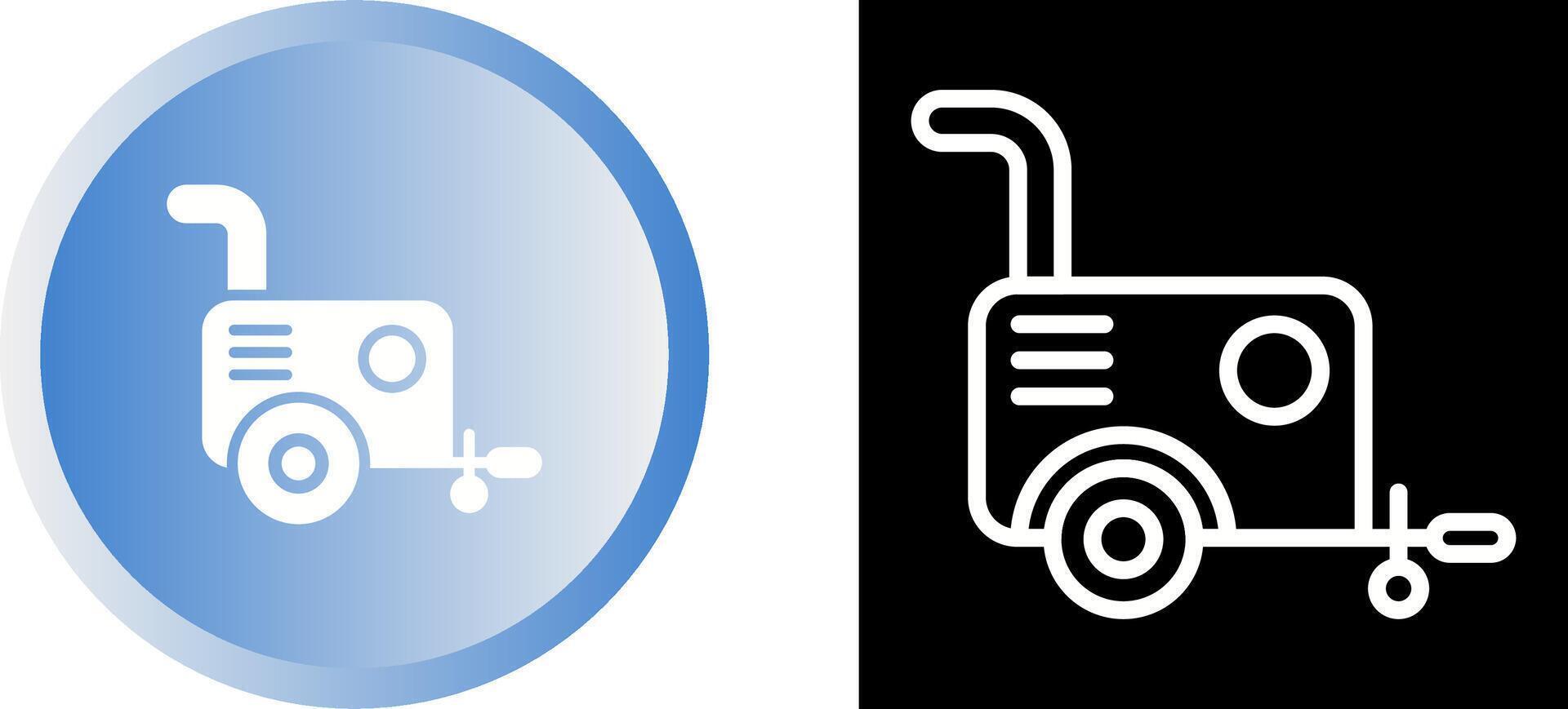 Portable air compressor Vector Icon