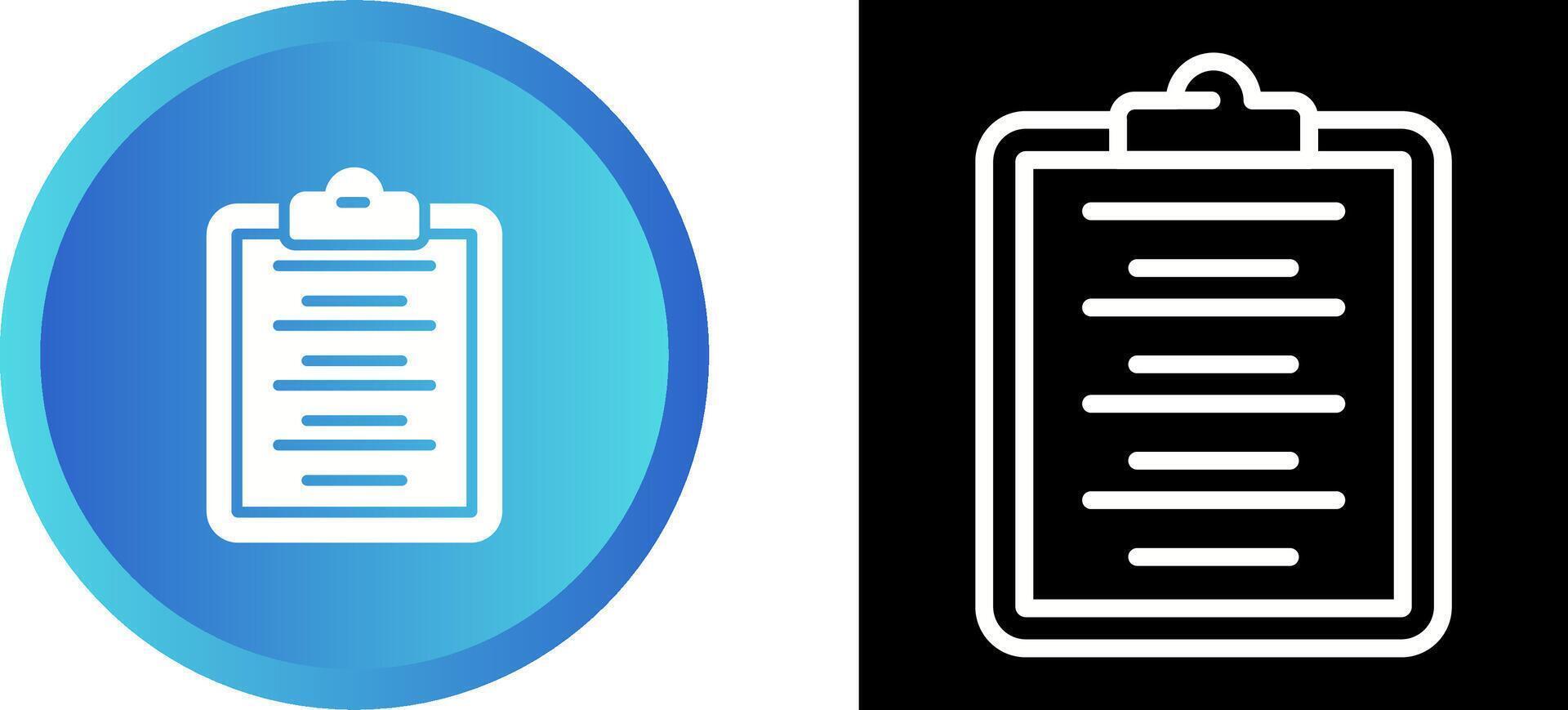 Writing Pad Vector Icon