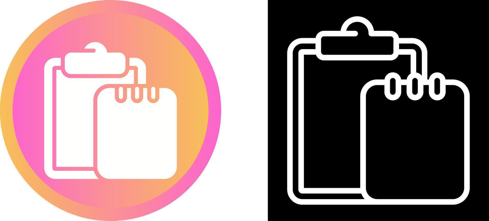 Task list with writing pad Vector Icon