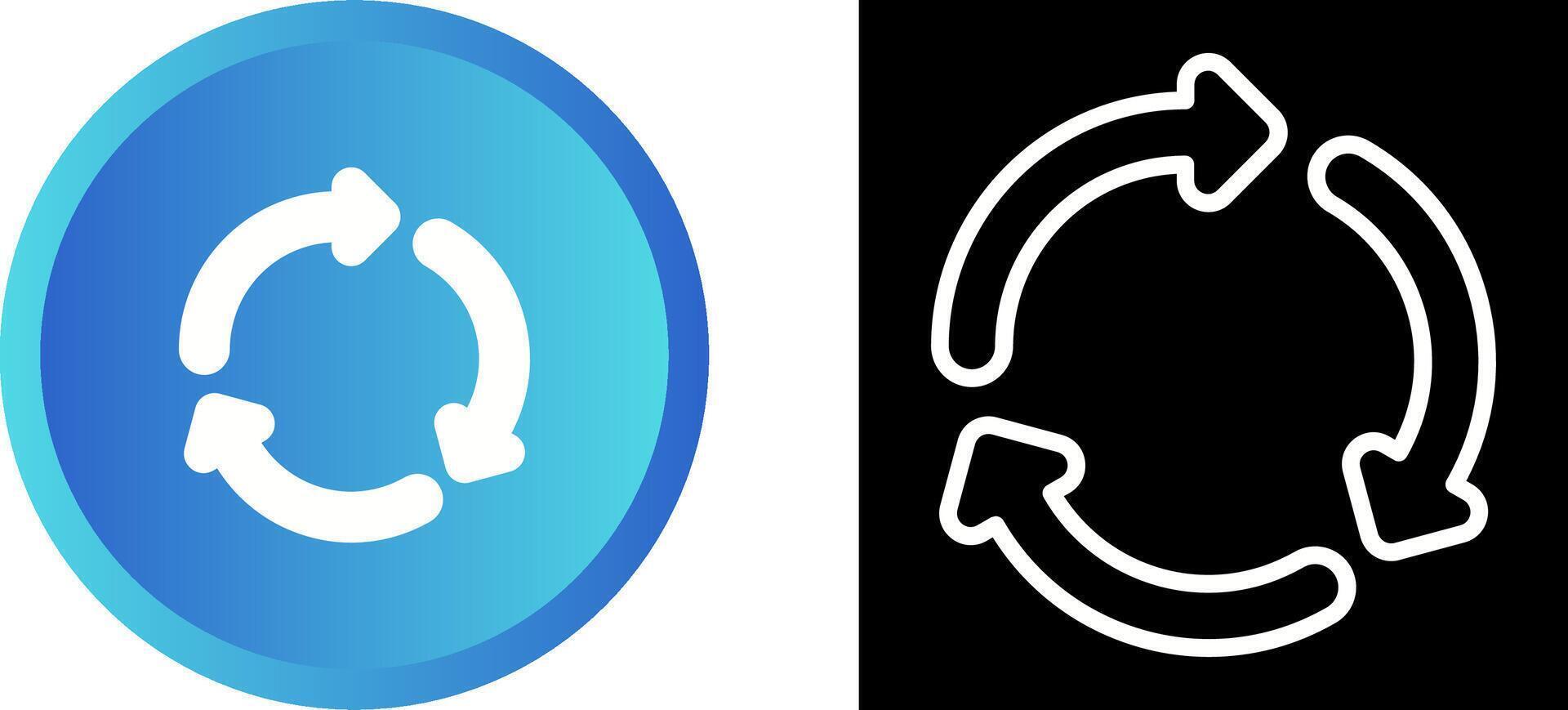 Recycling symbol Vector Icon
