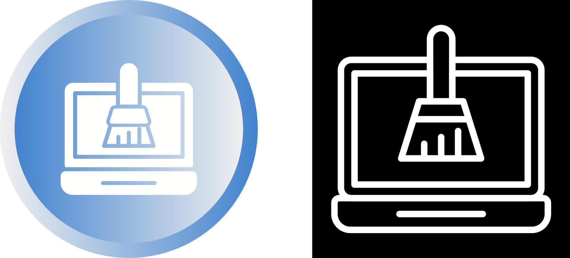 Disk Cleanup Vector Icon