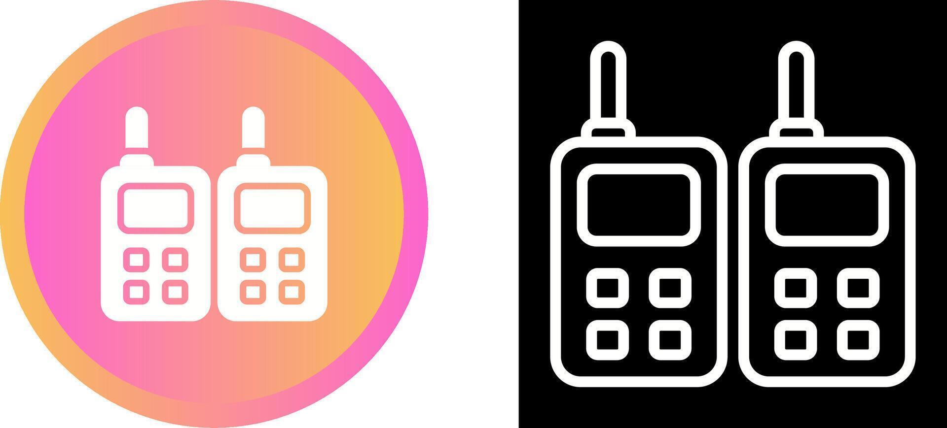 Two way Radio Vector Icon