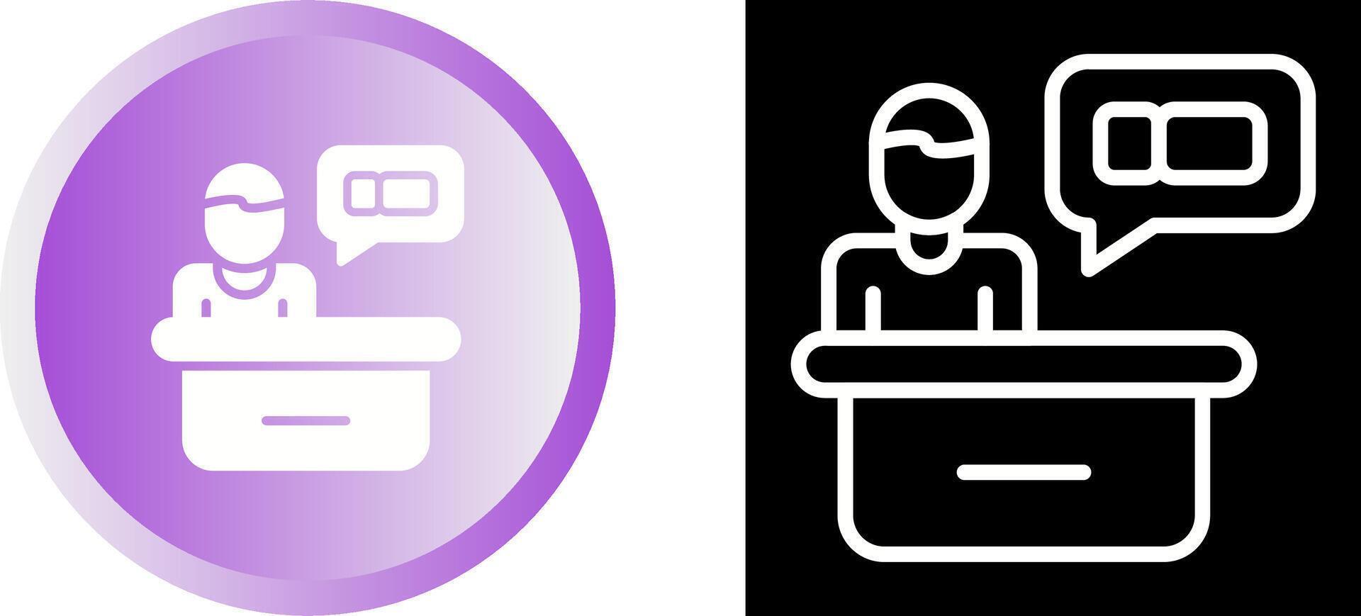 Support Ticket Vector Icon