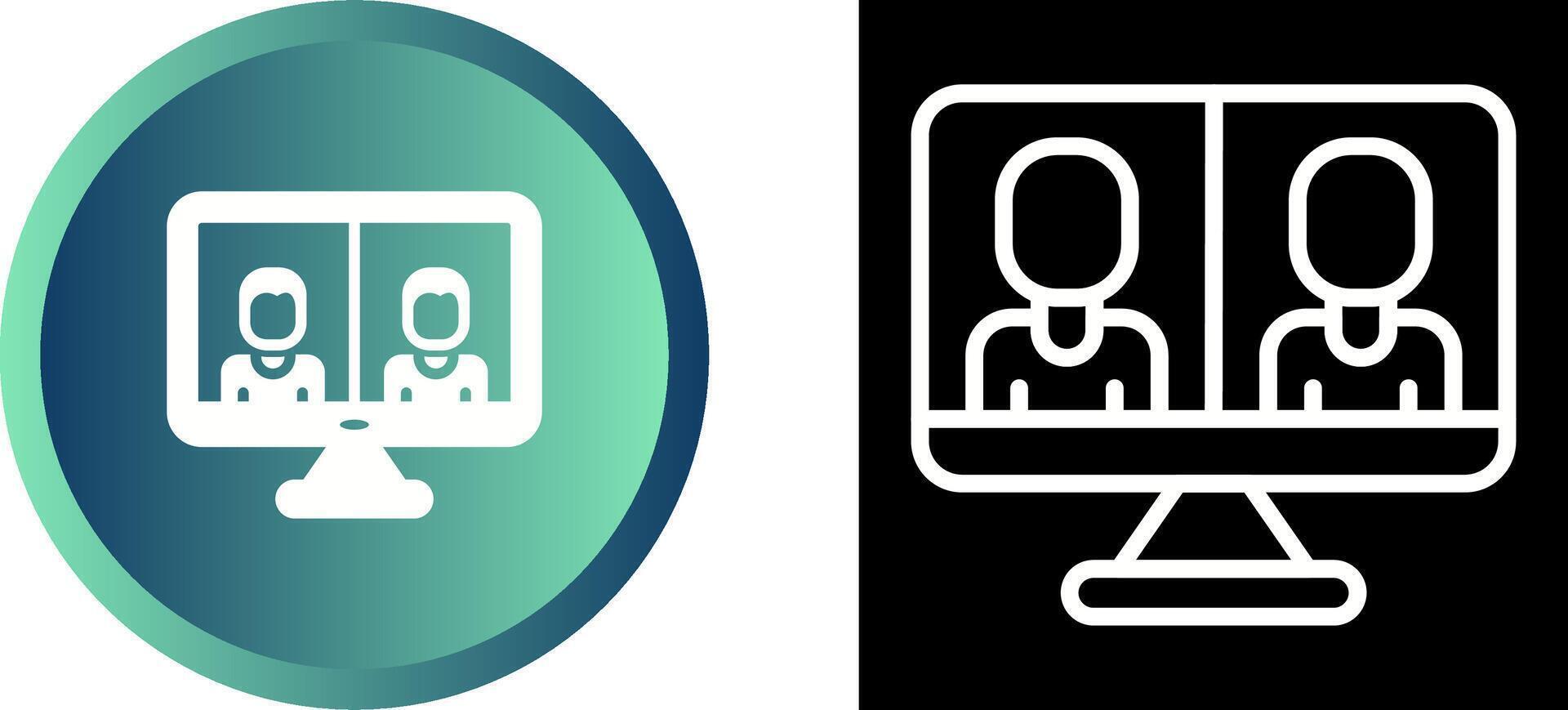 Video Conferencing Vector Icon