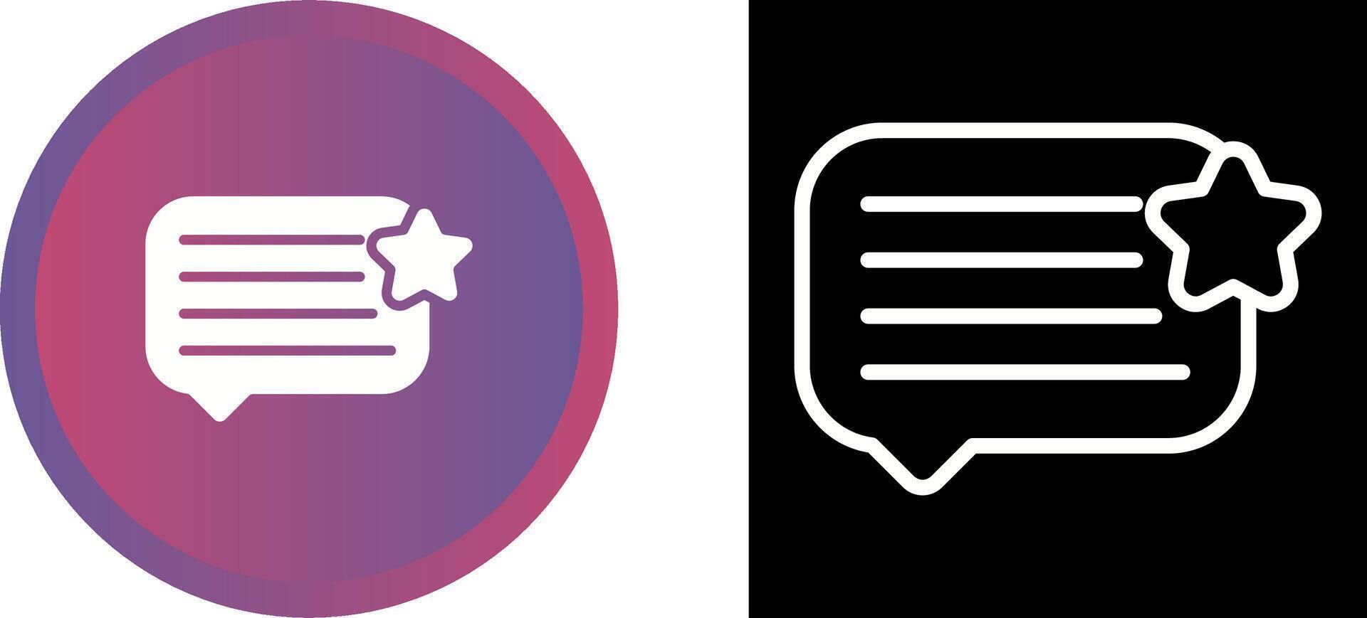 Feedback Vector Icon