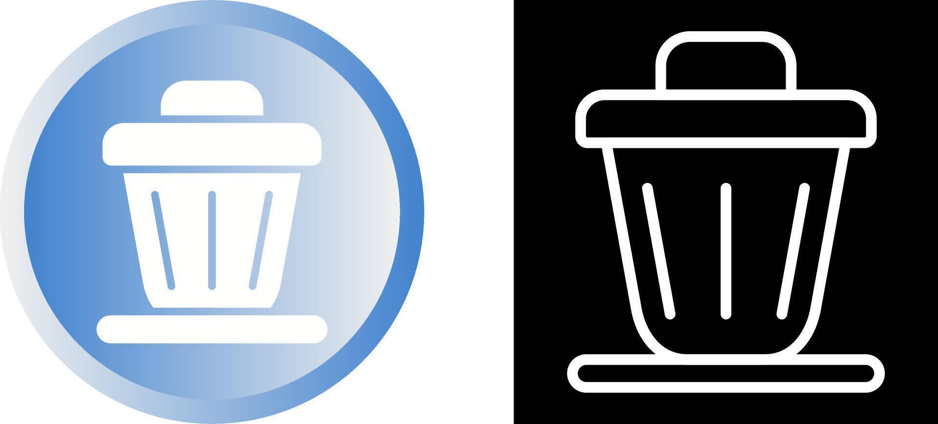 Trash bin Vector Icon