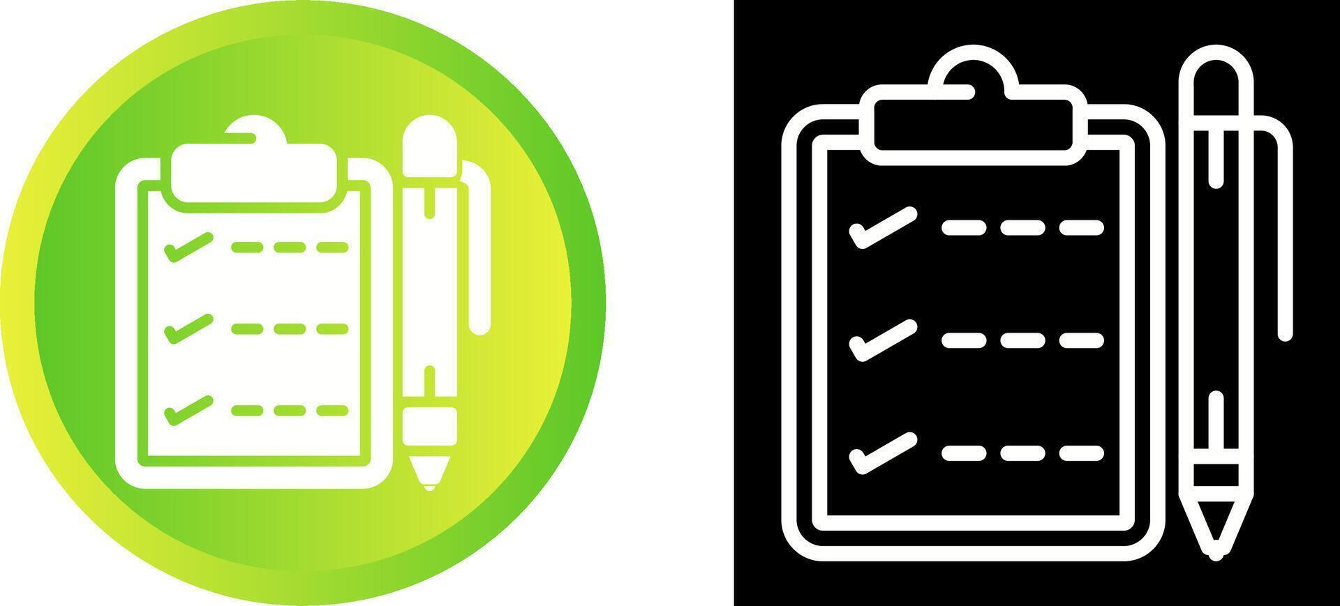 Notepad with pen Vector Icon