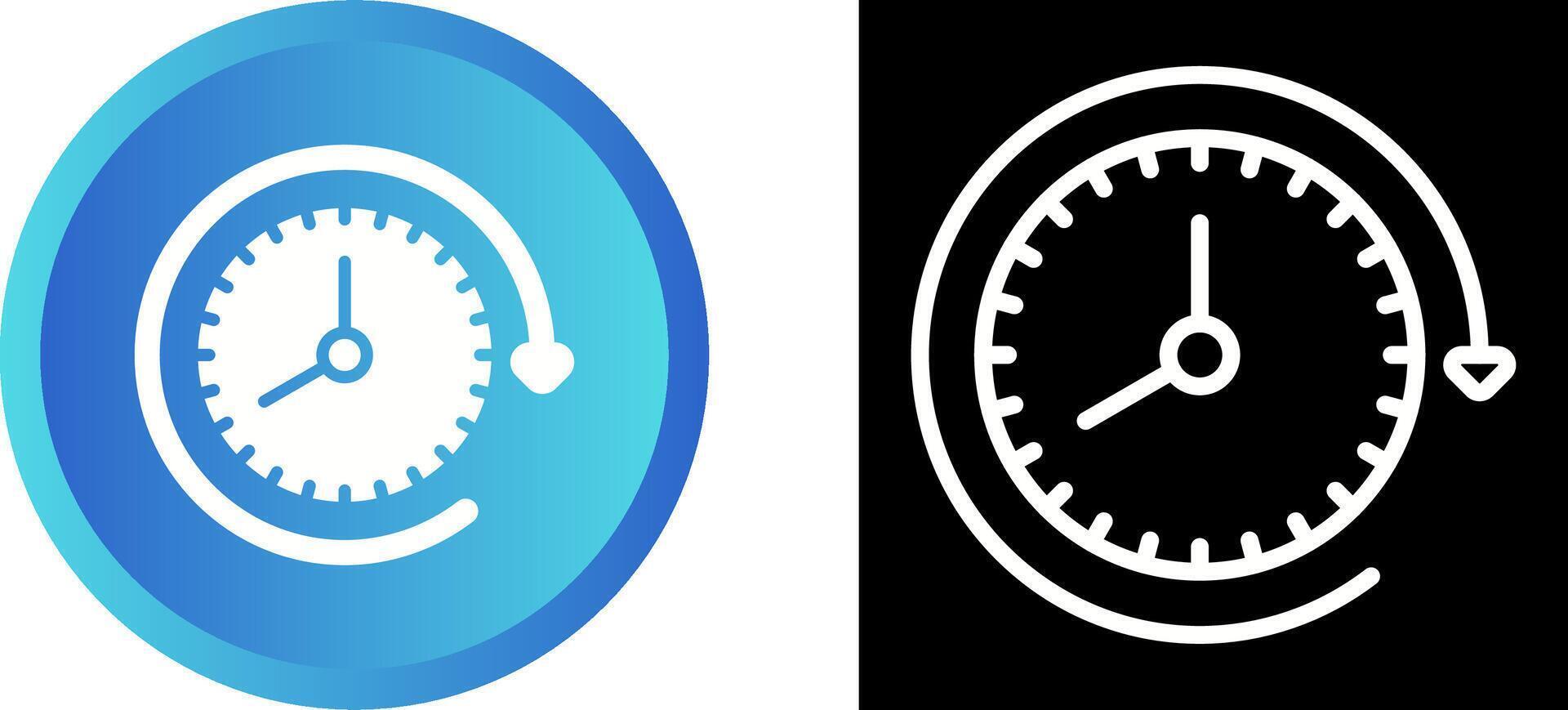 Clock with arrow Vector Icon