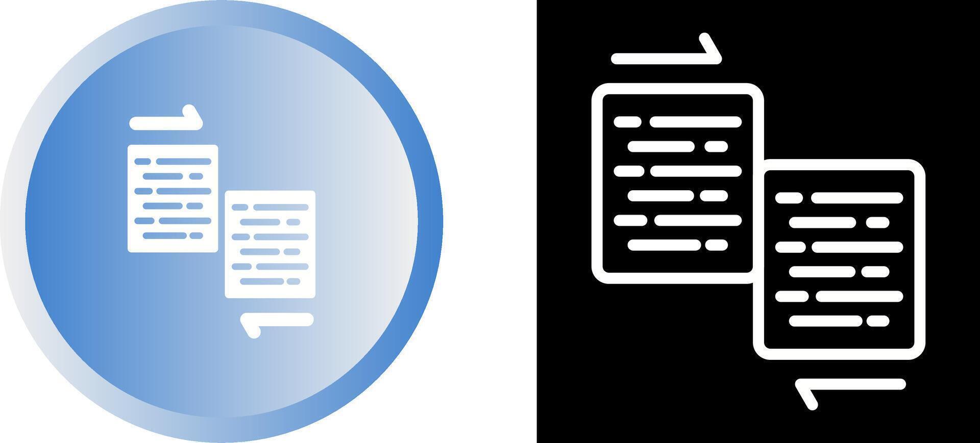 Document Merge Vector Icon