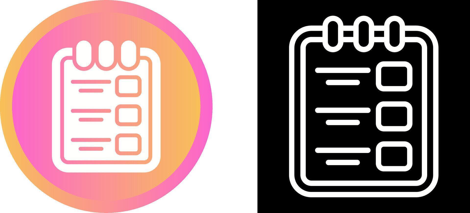 Task list with clipboard Vector Icon