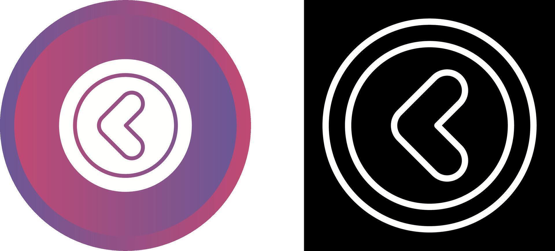 Angle Left Vector Icon