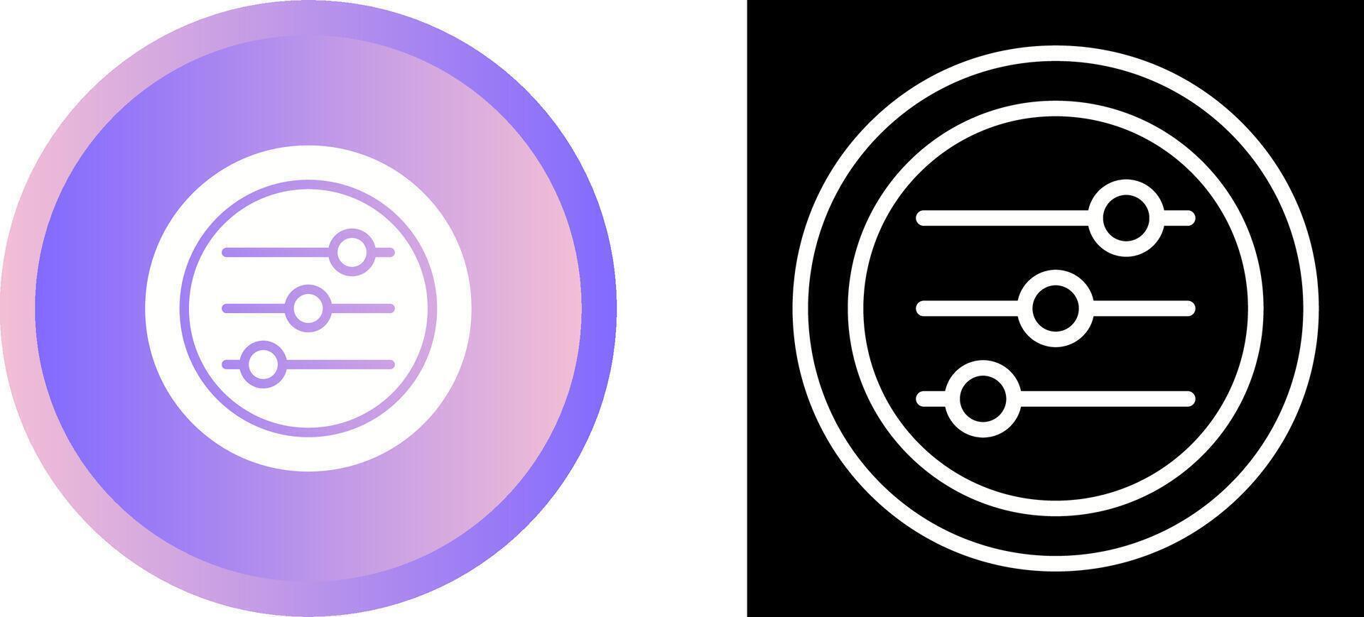 Settings Sliders Vector Icon