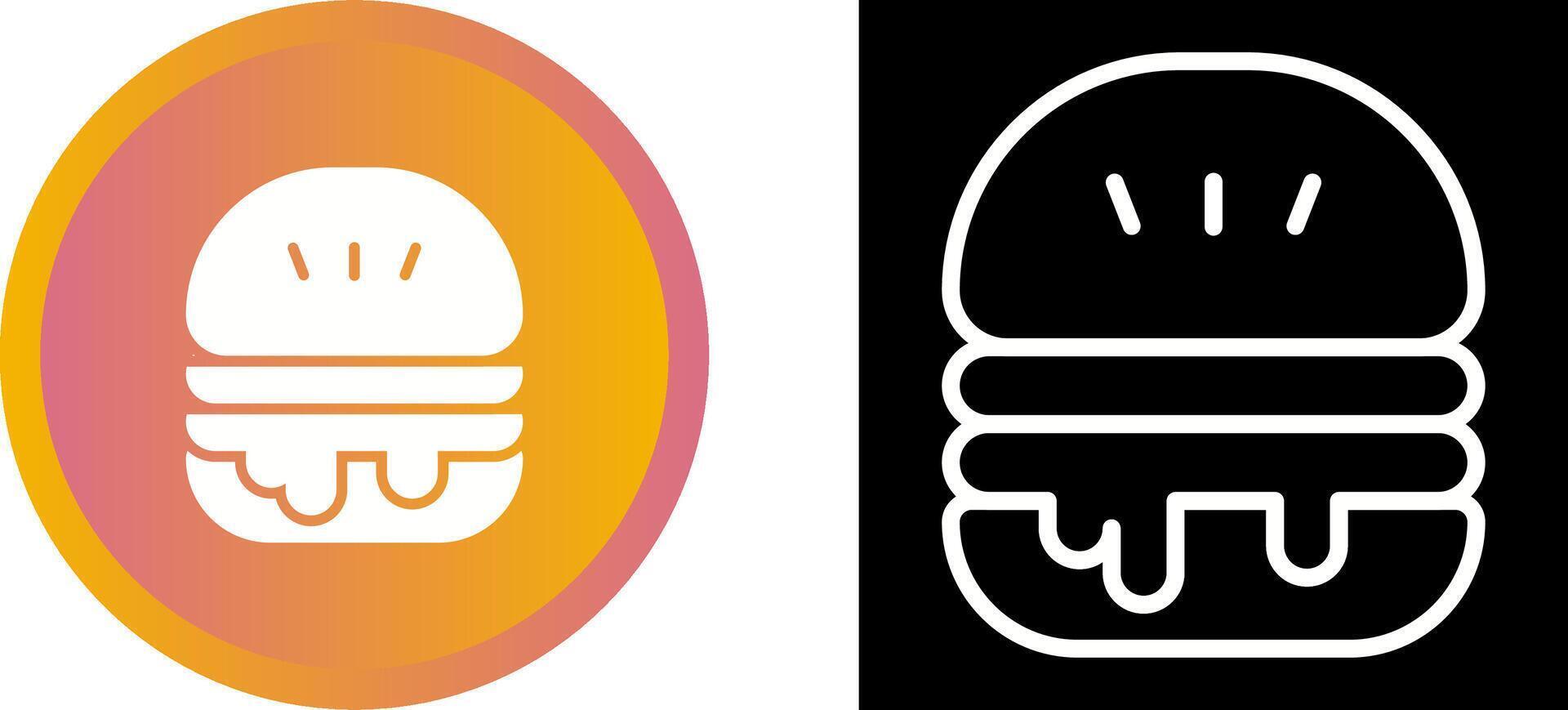 icono de vector de hamburguesa