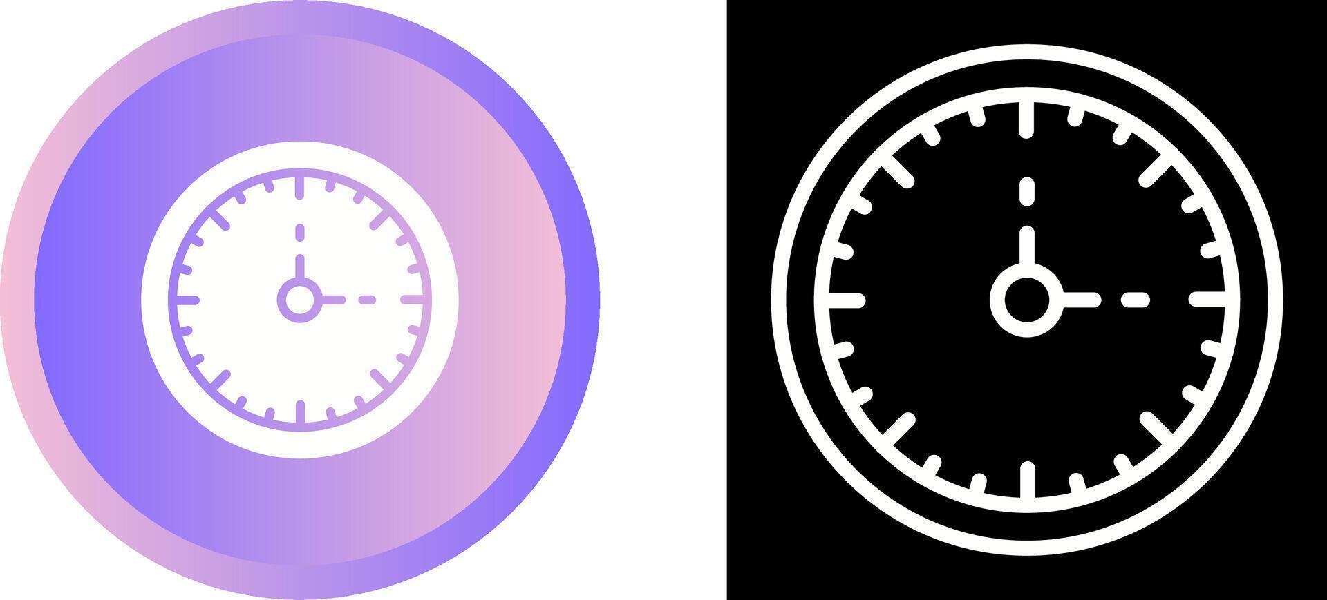 Clock Three Vector Icon